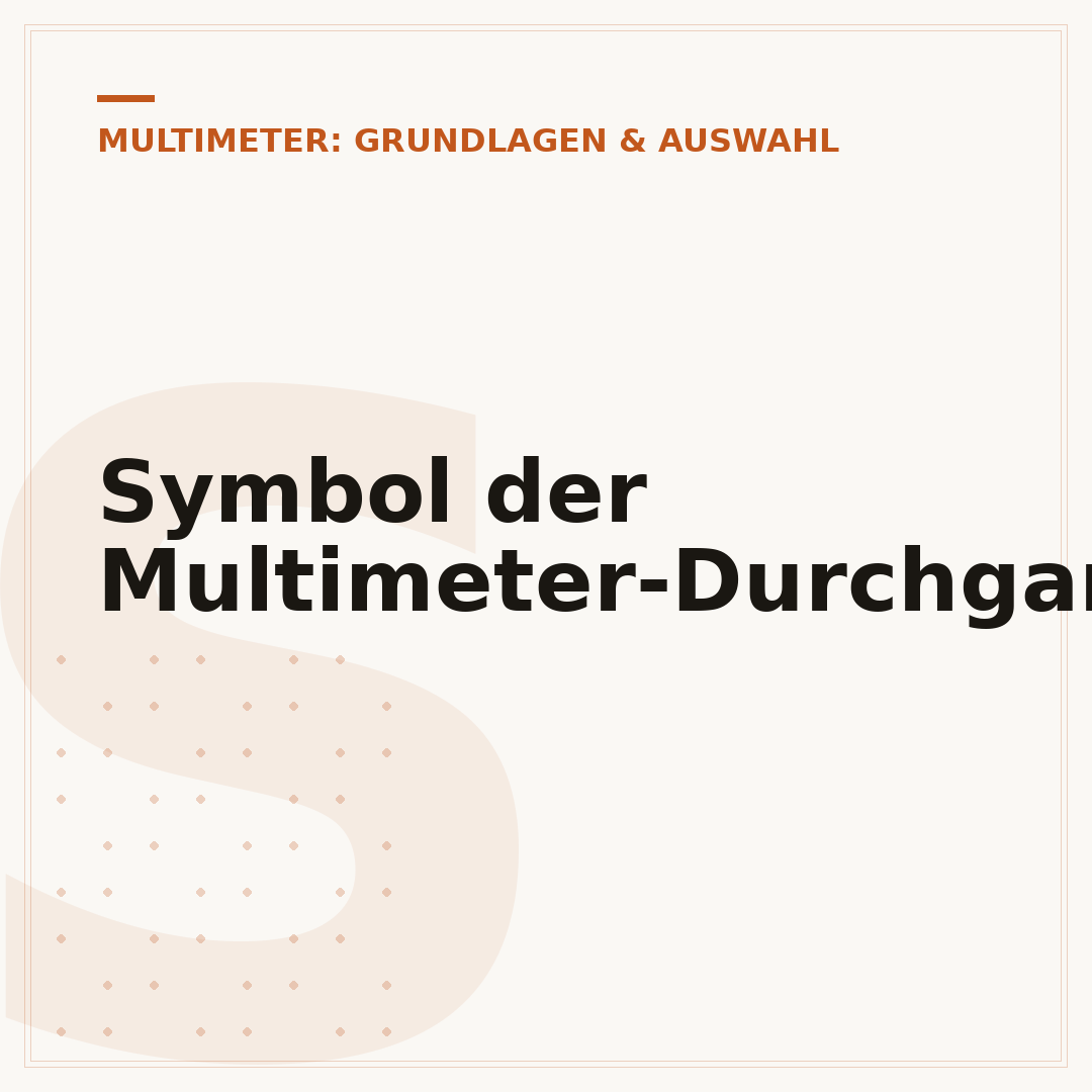 Symbol der Multimeter-Durchgangsprüfung