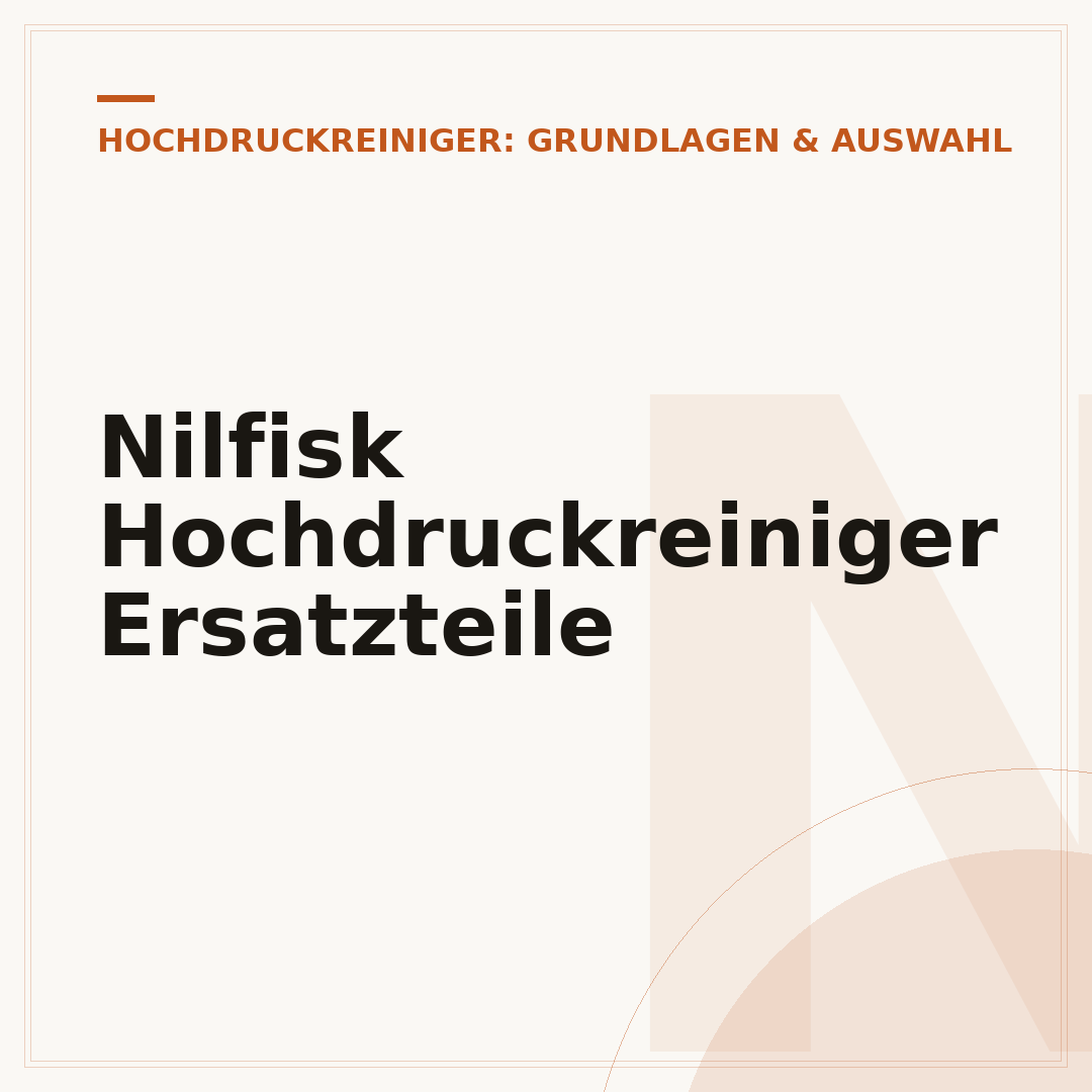 Nilfisk Hochdruckreiniger Ersatzteile