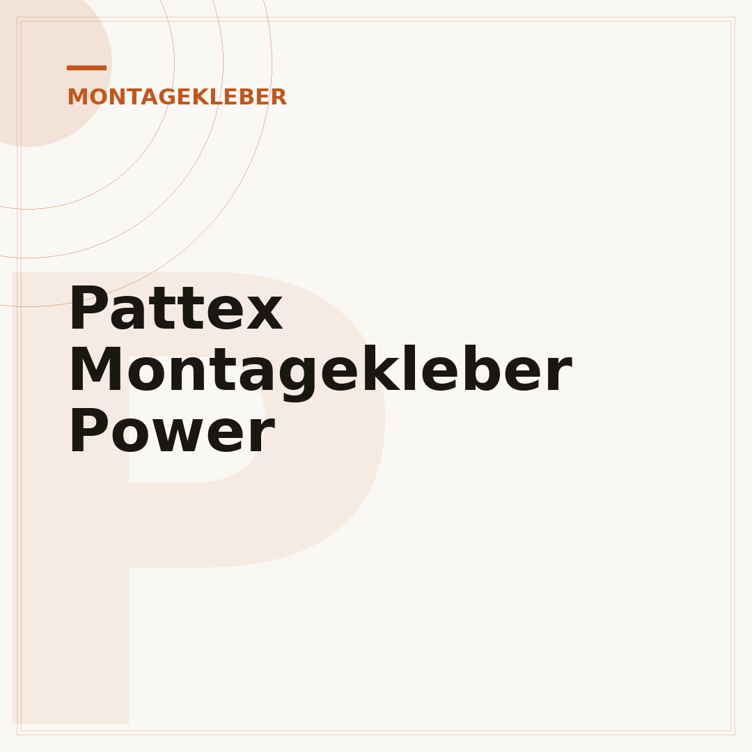 Pattex Montagekleber Power