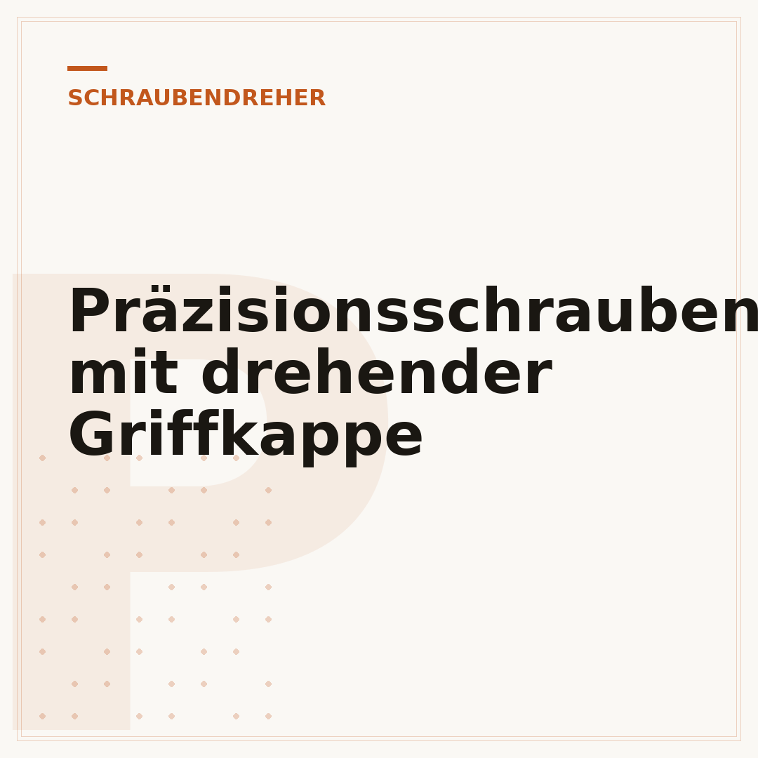 Präzisionsschraubendreher mit drehender Griffkappe