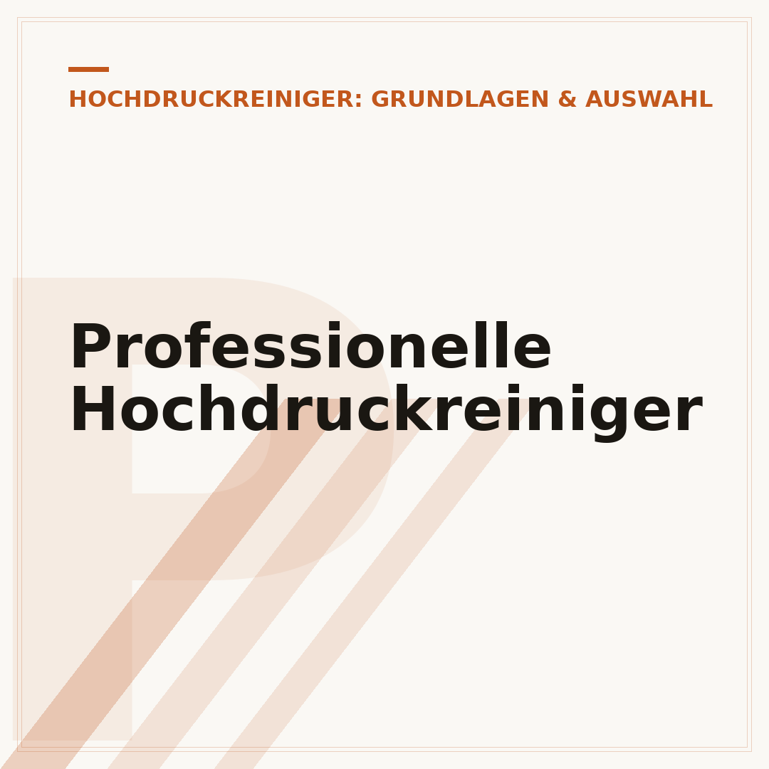 Professionelle Hochdruckreiniger