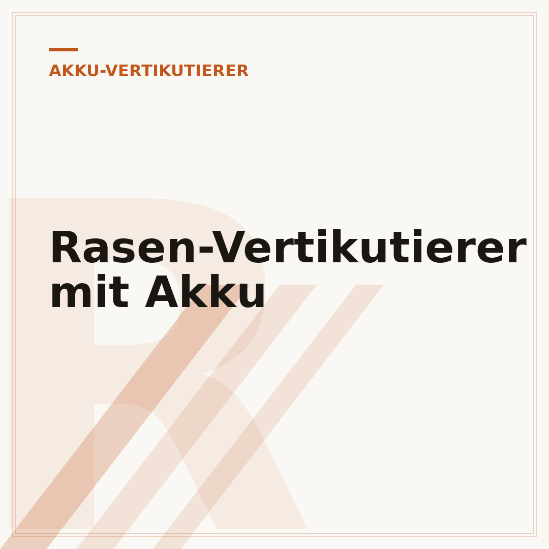Rasen-Vertikutierer mit Akku