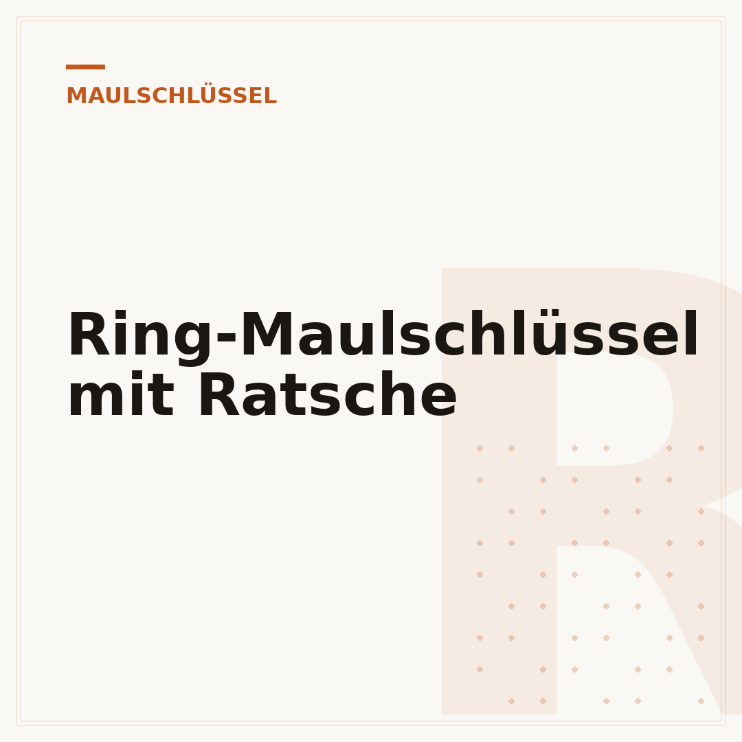 Ring-Maulschlüssel mit Ratsche