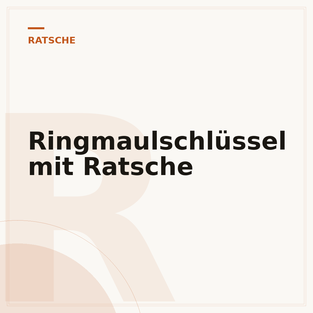 Ringmaulschlüssel mit Ratsche