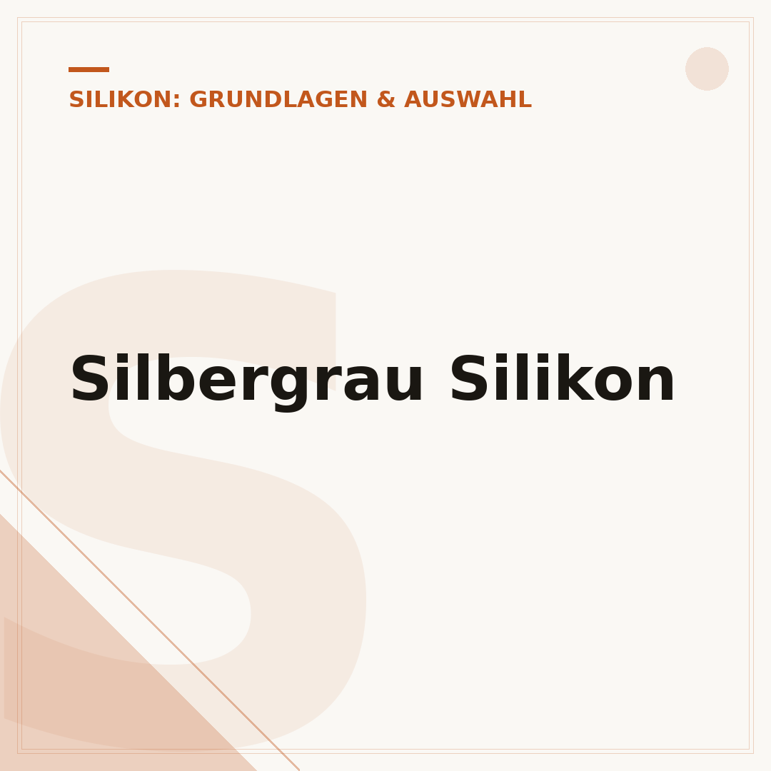 Silbergrau Silikon