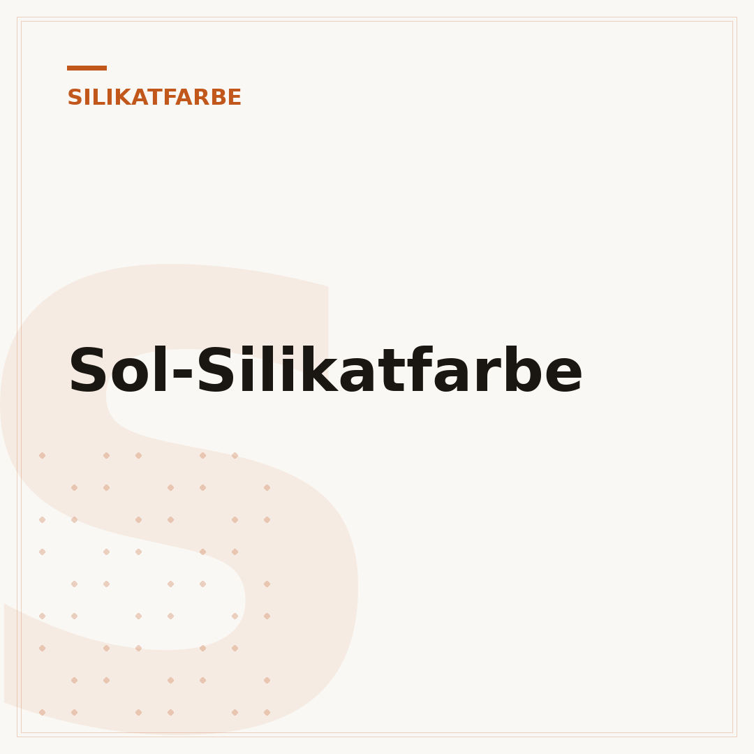 Sol-Silikatfarbe