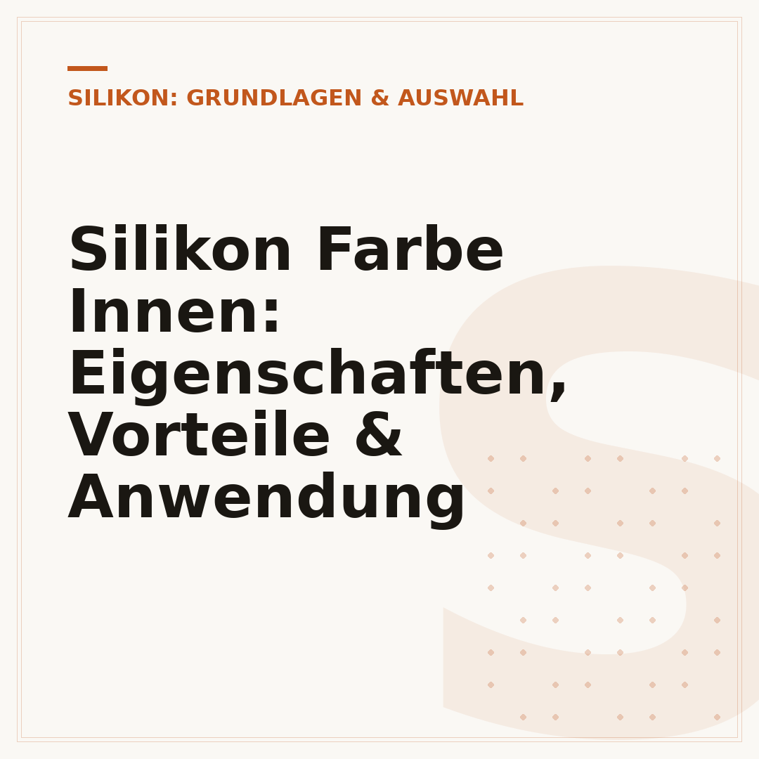 Silikon Farbe Innen: Eigenschaften, Vorteile & Anwendung