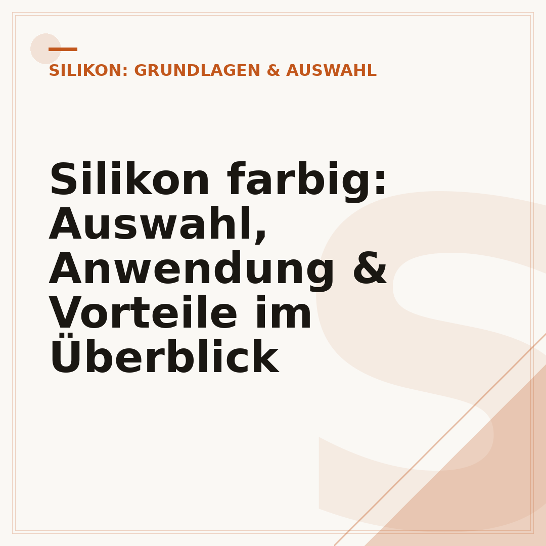 Silikon farbig: Auswahl, Anwendung & Vorteile im Überblick