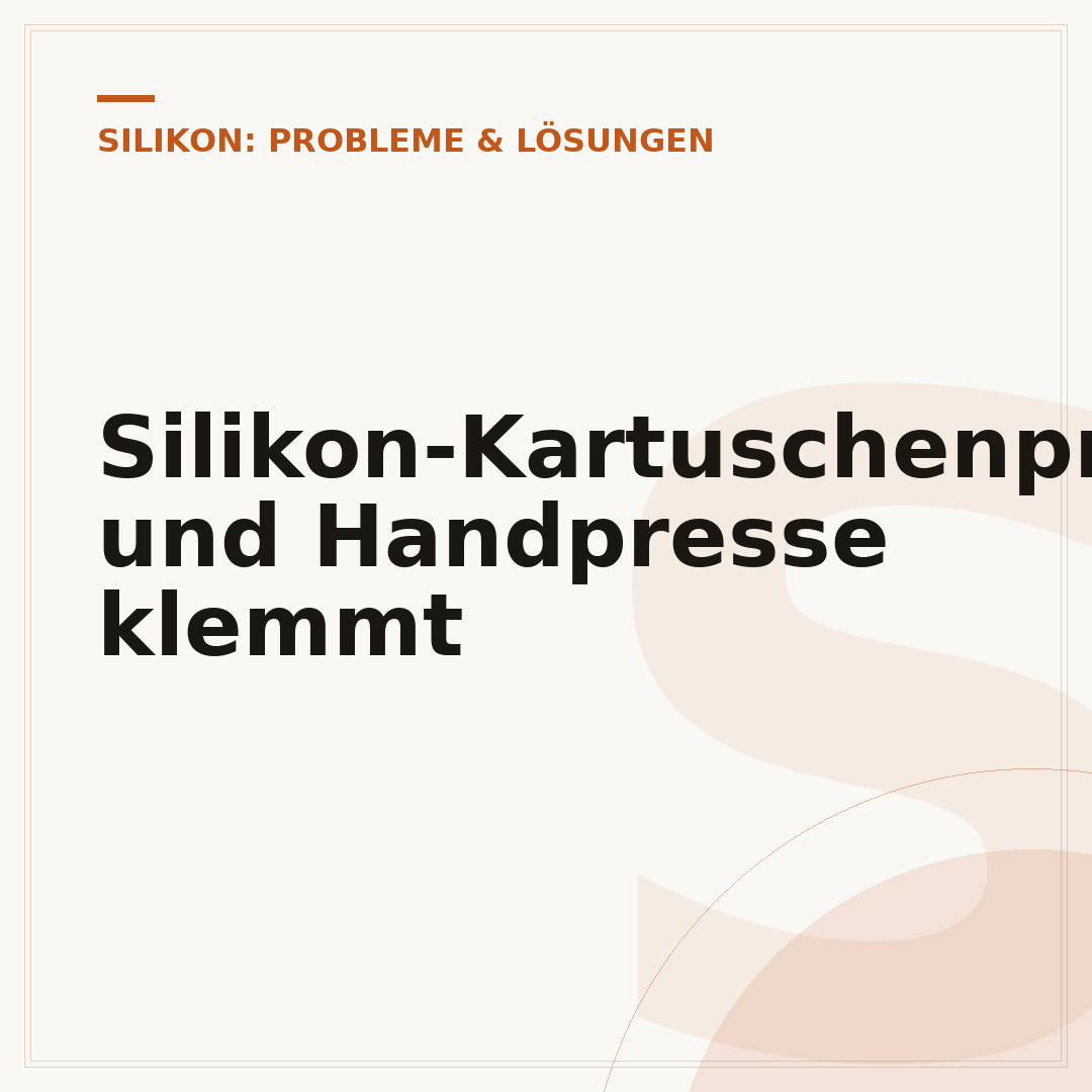 Silikon-Kartuschenpresse und Handpresse klemmt
