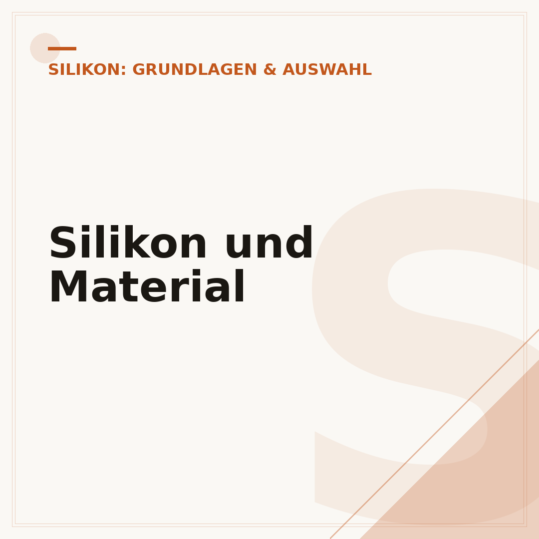 Silikon und Material