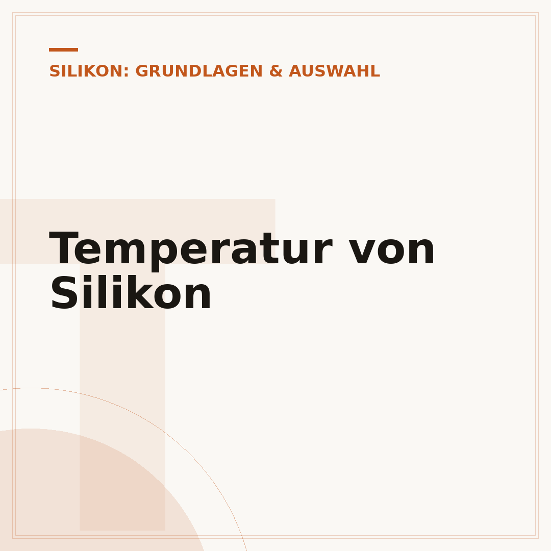 Temperatur von Silikon