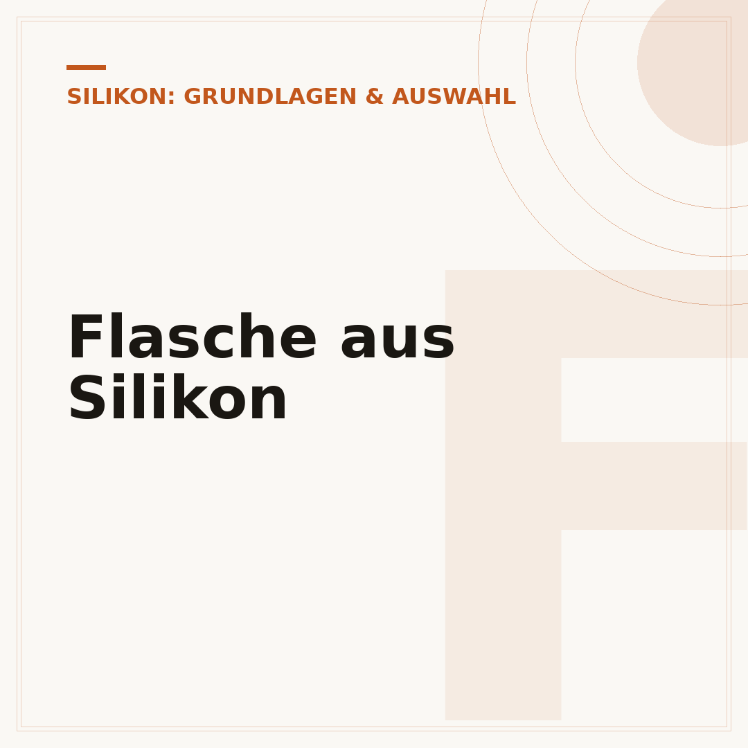 Flasche aus Silikon