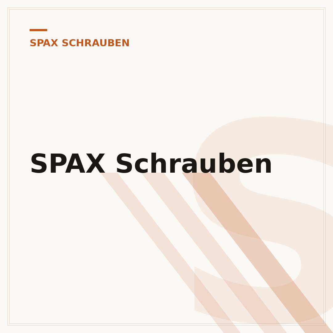 SPAX Schrauben