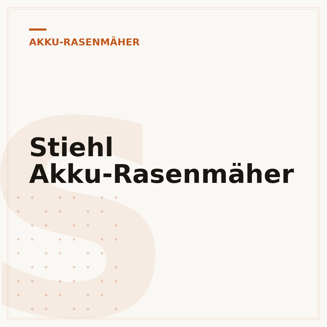 Stiehl Akku-Rasenmäher