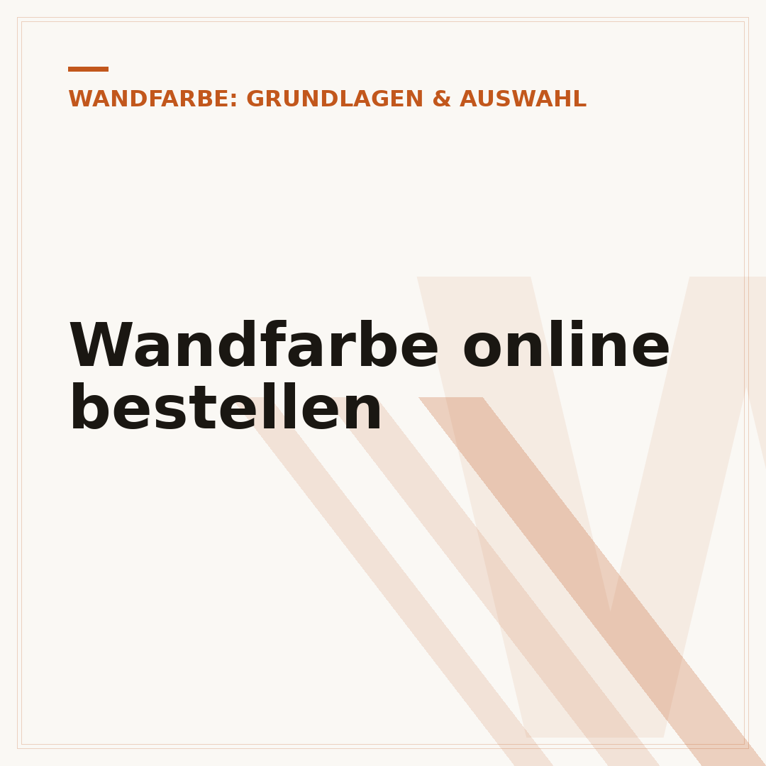 Wandfarbe online bestellen