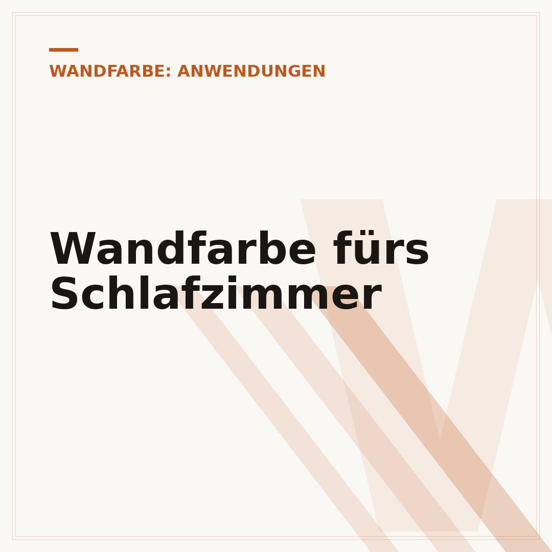 Wandfarbe fürs Schlafzimmer