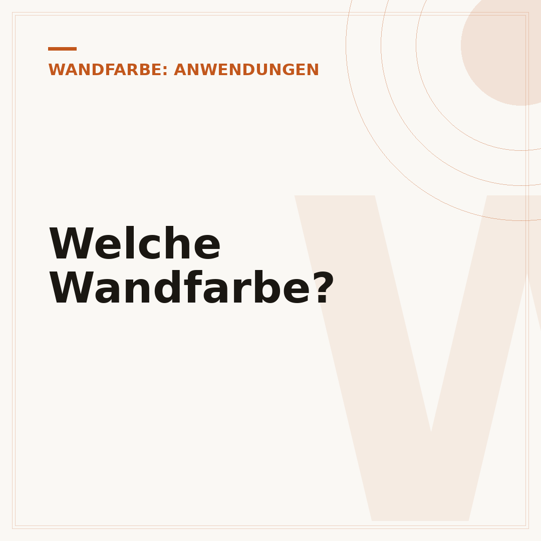 Welche Wandfarbe?