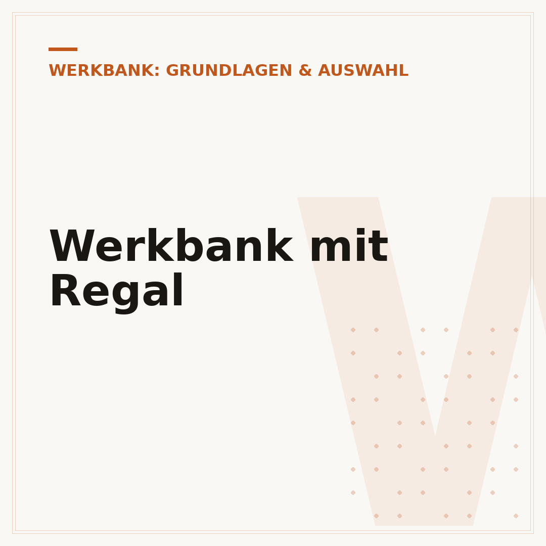 Werkbank mit Regal