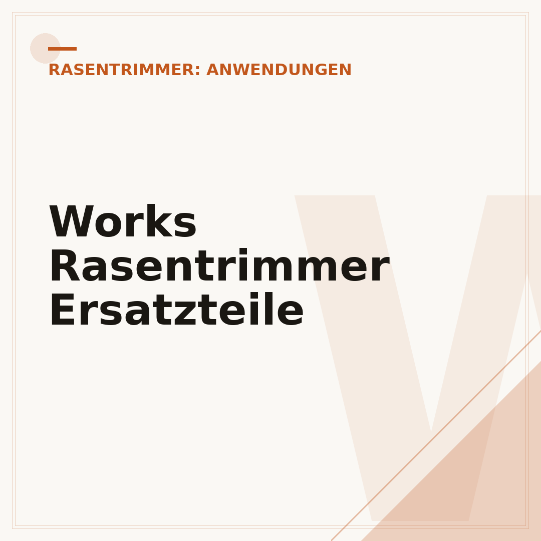 Works Rasentrimmer Ersatzteile